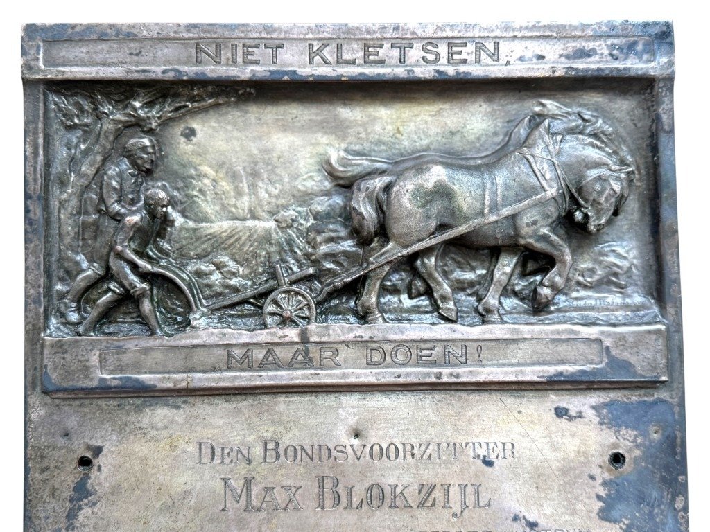Original 1926 Max Blokzijl plaque Nederlandschen Bond in Duitschland — image 4