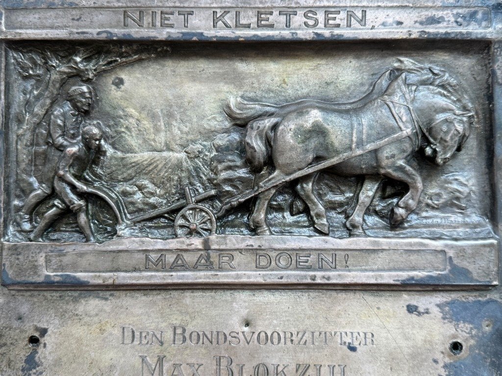 Original 1926 Max Blokzijl plaque Nederlandschen Bond in Duitschland — image 6