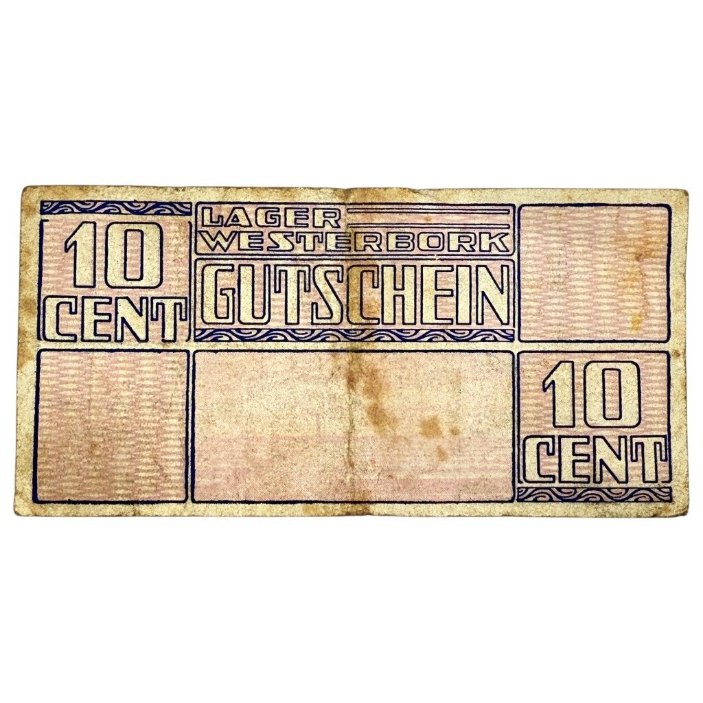 Original WWII Dutch 'Durchgangslager' Westerbork banknote