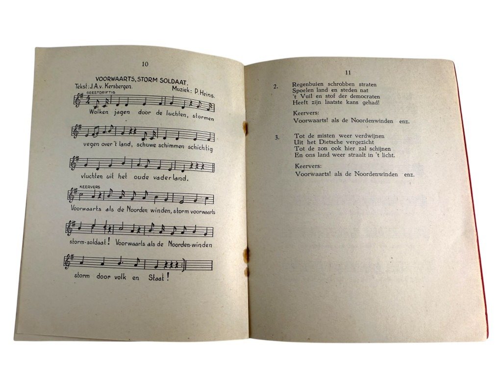 Original WWII Dutch NSB W.A. song booklet — image 10