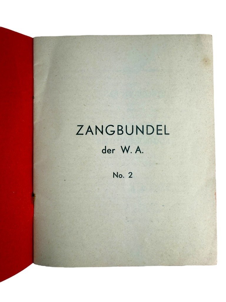 Original WWII Dutch NSB W.A. song booklet — image 4