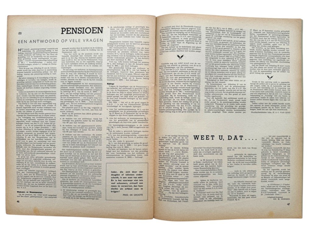 Original WWII Nederlandsche Arbeidsdienst 'Vorming' booklet – No. 3, March 1944 — image 12