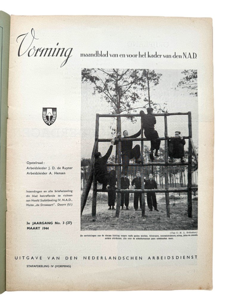 Original WWII Nederlandsche Arbeidsdienst 'Vorming' booklet – No. 3, March 1944 — image 5