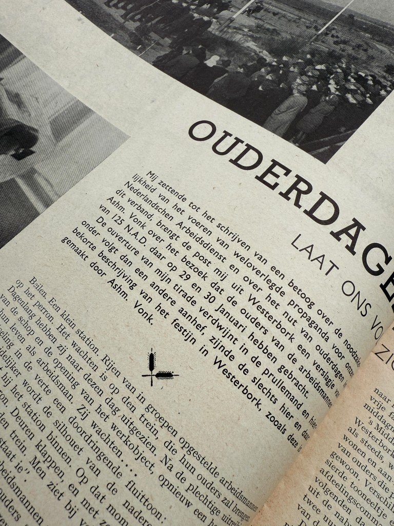 Original WWII Nederlandsche Arbeidsdienst 'Vorming' booklet – No. 3, March 1944 — image 7