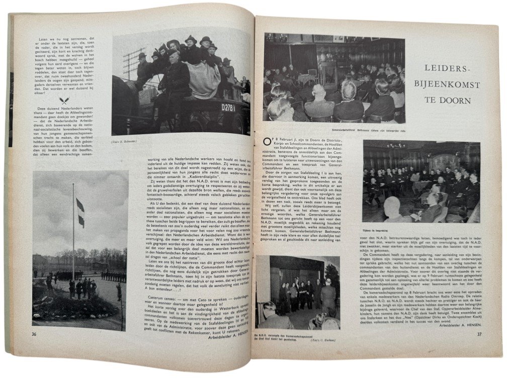 Original WWII Nederlandsche Arbeidsdienst 'Vorming' booklet – No. 3, March 1944 — image 8