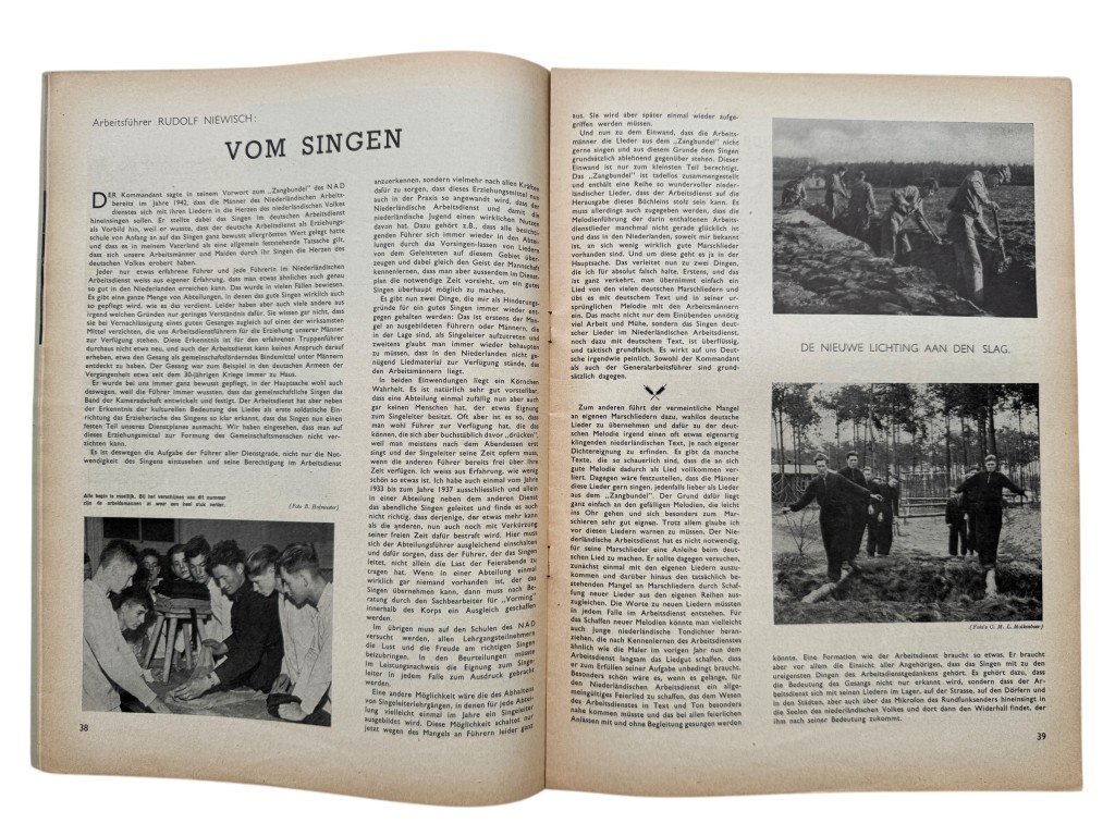 Original WWII Nederlandsche Arbeidsdienst 'Vorming' booklet – No. 3, March 1944 — image 9