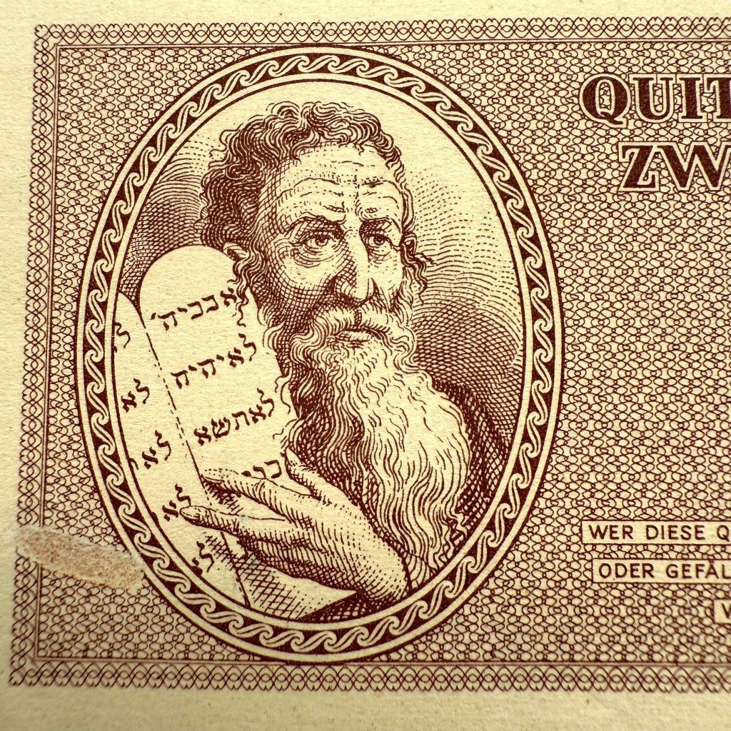 Original WWII German Jewish Ghetto/Camp Theresienstadt 2 Kronen banknote — image 4