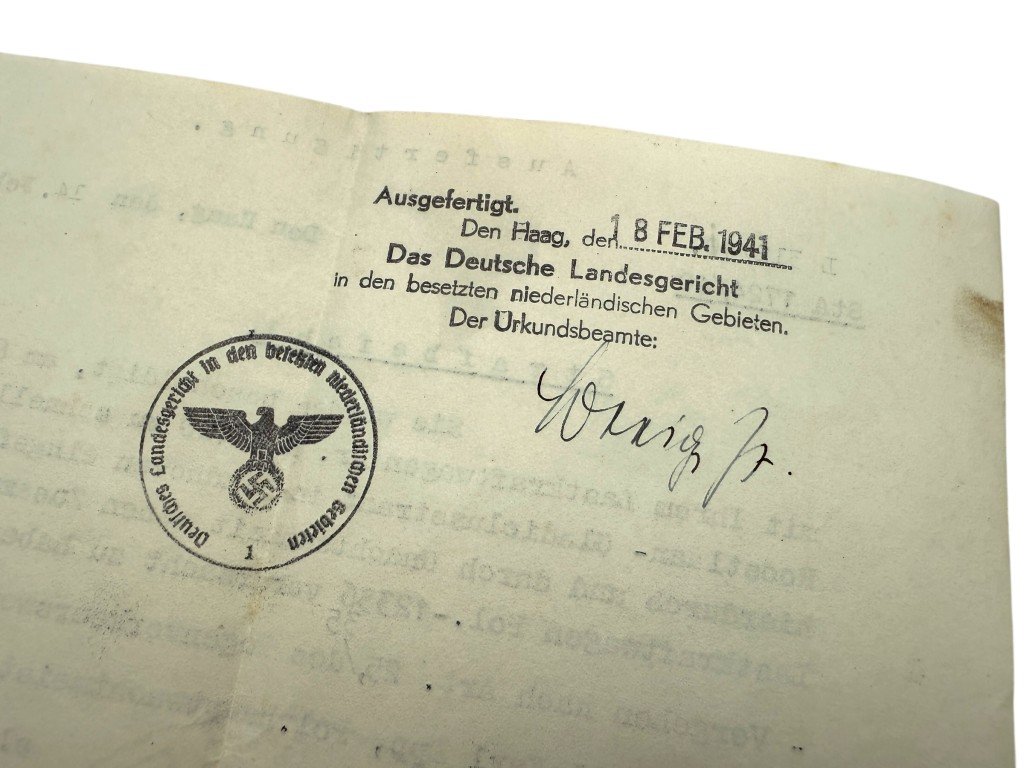 Original WWII German traffic fine Eindhoven 1941 — image 9