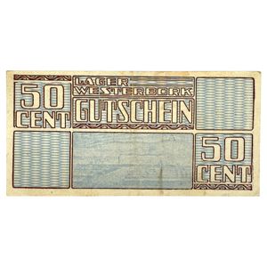 Original WWII Dutch 'Durchgangslager' Westerbork banknote