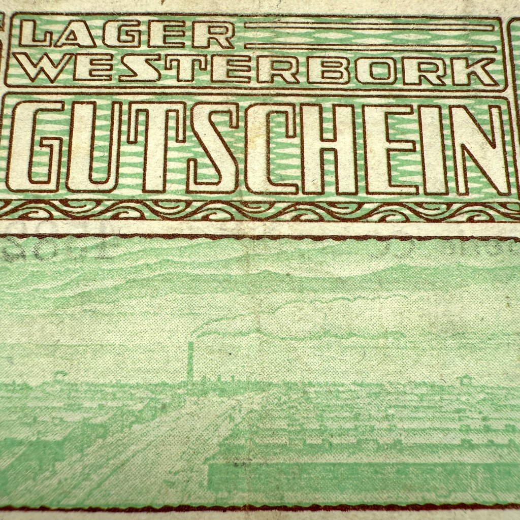 Original WWII Dutch 'Durchgangslager' Westerbork banknote — image 3