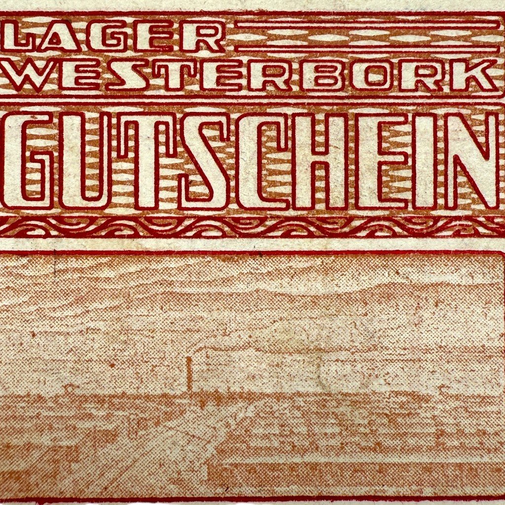 Original WWII Dutch 'Durchgangslager' Westerbork banknote — image 3