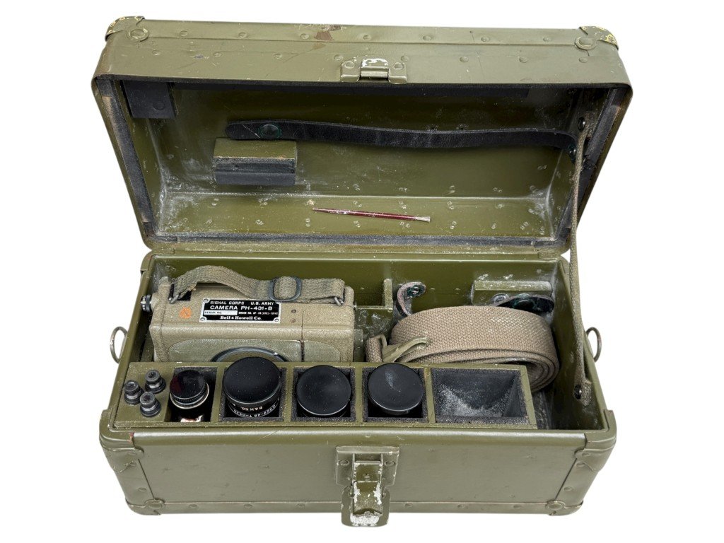 Original WWII US army signal corps PH-431-B camera in box — image 4