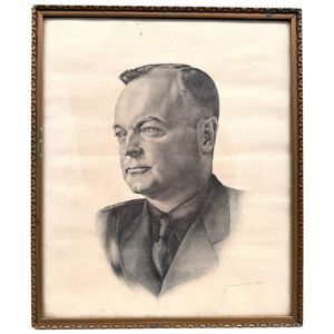 Original WWII Dutch NSB framed print of NSB leader Anton …