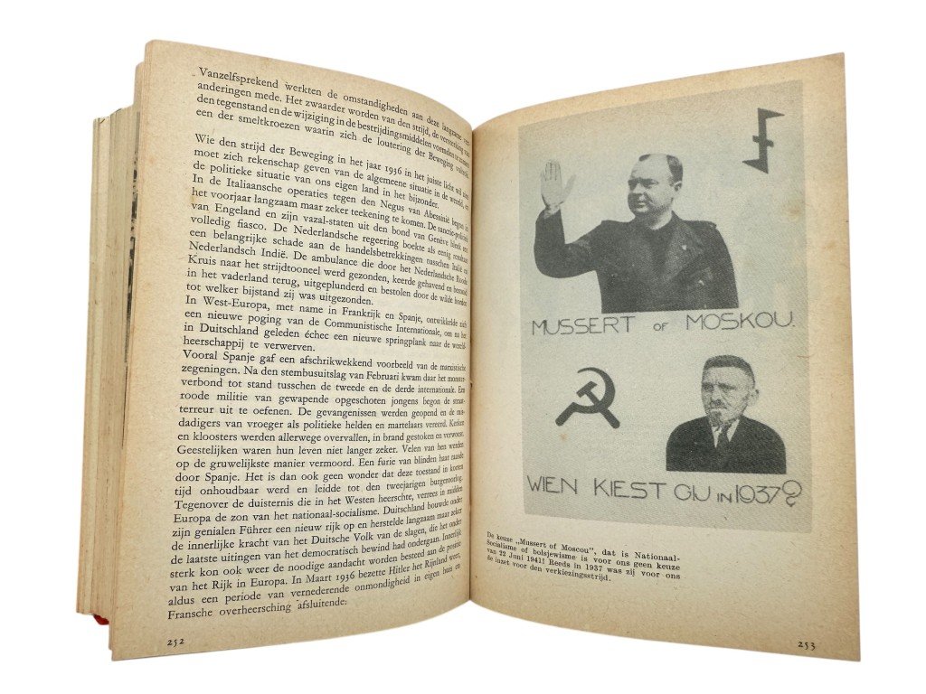 Original WWII Dutch NSB book Voor Volk en Vaderland – Tien Jaren Strijd van de Nationaal-Socialistische Beweging der Nederlanden — image 11