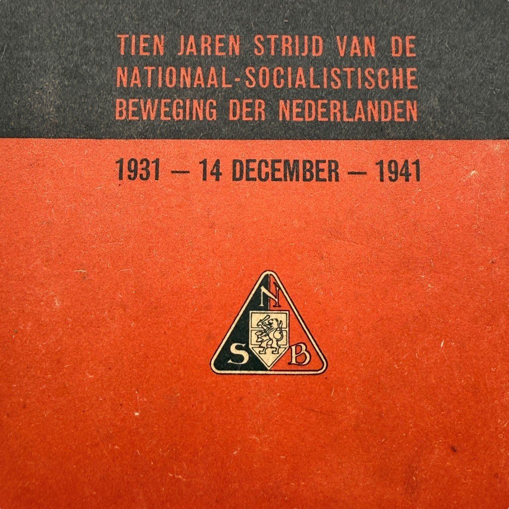 Original WWII Dutch NSB book Voor Volk en Vaderland – Tien Jaren Strijd van de Nationaal-Socialistische Beweging der Nederlanden — image 2