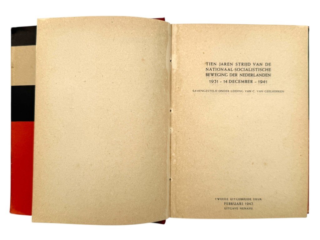 Original WWII Dutch NSB book Voor Volk en Vaderland – Tien Jaren Strijd van de Nationaal-Socialistische Beweging der Nederlanden — image 5