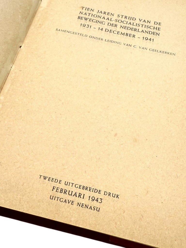 Original WWII Dutch NSB book Voor Volk en Vaderland – Tien Jaren Strijd van de Nationaal-Socialistische Beweging der Nederlanden — image 6