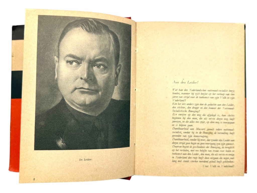 Original WWII Dutch NSB book Voor Volk en Vaderland – Tien Jaren Strijd van de Nationaal-Socialistische Beweging der Nederlanden — image 8