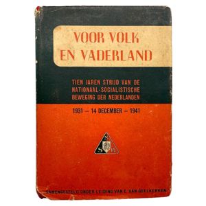 Original WWII Dutch NSB book Voor Volk en Vaderland – …