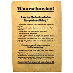 Original WWII German propaganda leaflet from May 1940 during the …