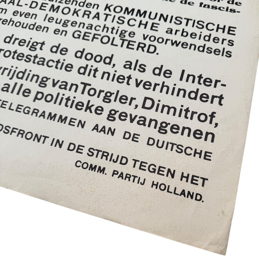 Original 1933 Dutch Communistische Partij Holland (CPH) poster — image 4