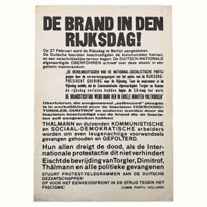 Original 1933 Dutch Communistische Partij Holland (CPH) poster