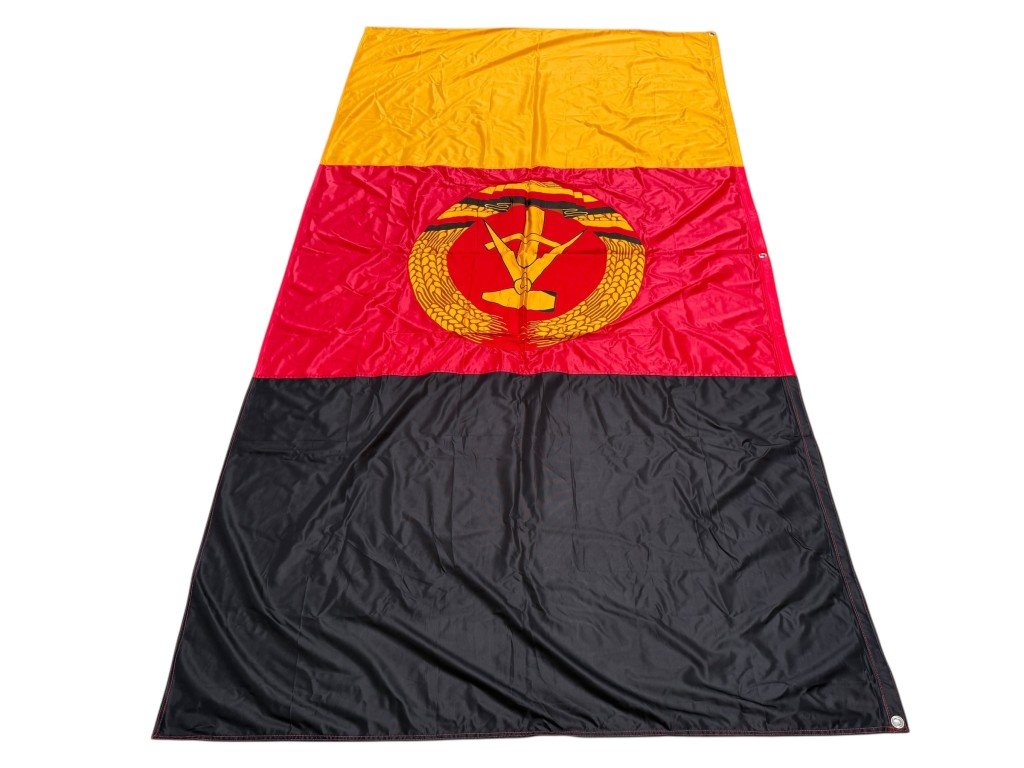 Original Cold War era German DDR large flag — image 8