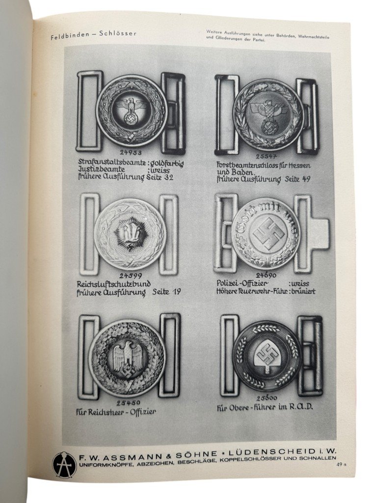Original WWII German F.W. Assmann & Söhne catalogue — image 13