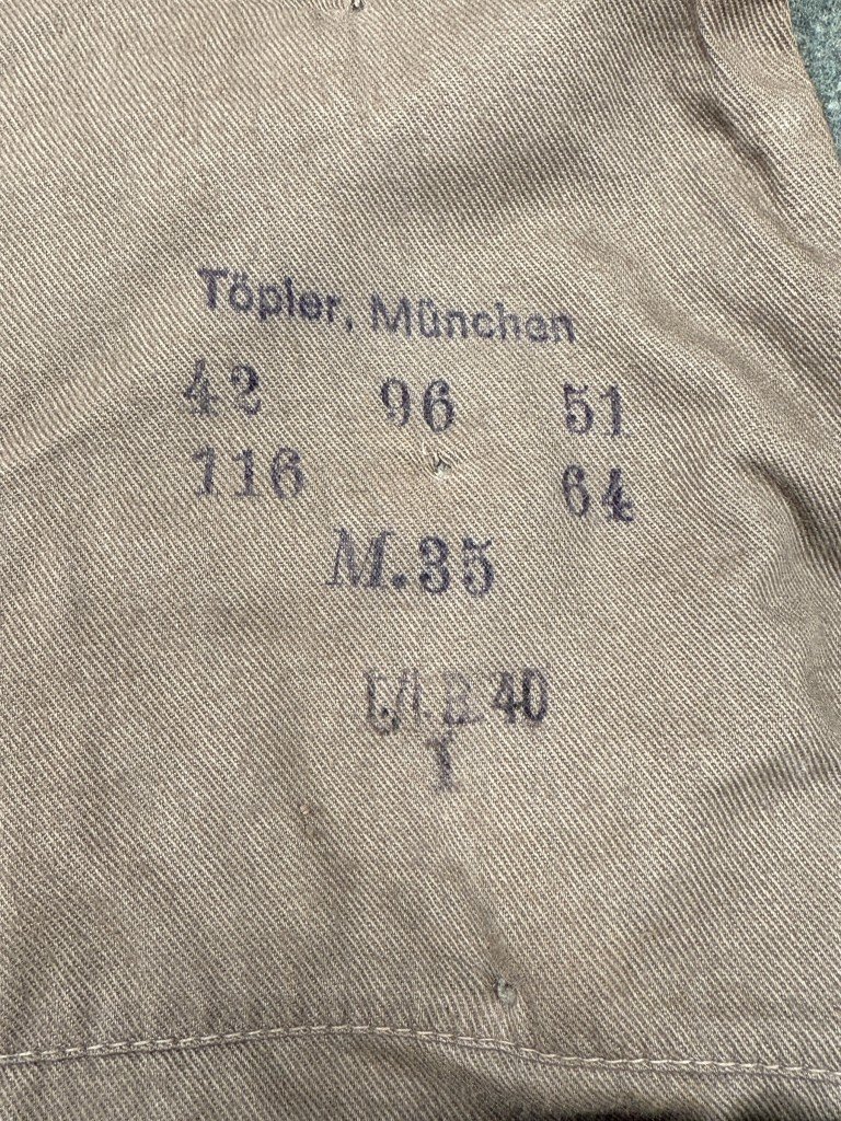 Original WWII German WH (Heer) overcoat Infanterie-Regiment 40 — image 10