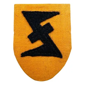 Original WWII Flemish NSKK/Zwarte Brigade sleeve shield