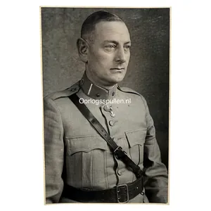 Original Pre 1940 Dutch army photo A.J.E. Mathon, commander of …