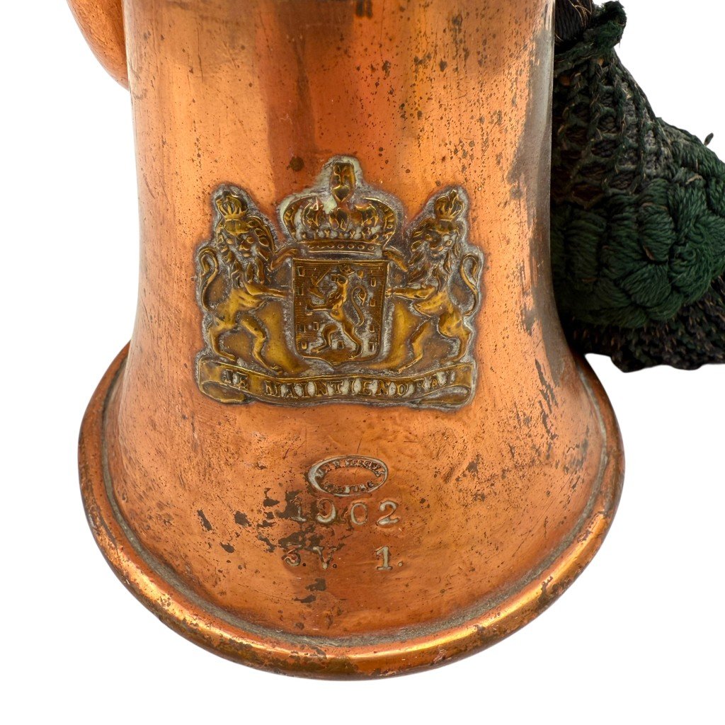 Original Pre 1940 Dutch army bugle — image 2