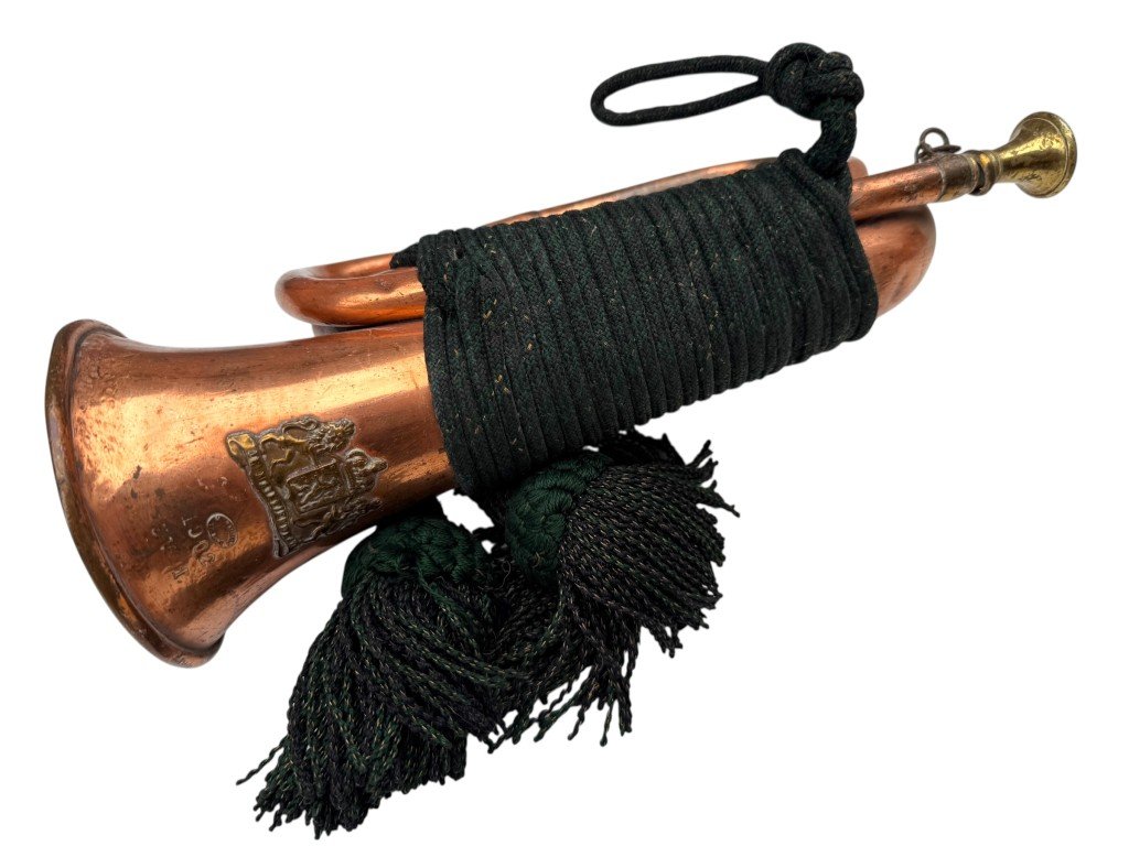 Original Pre 1940 Dutch army bugle — image 4