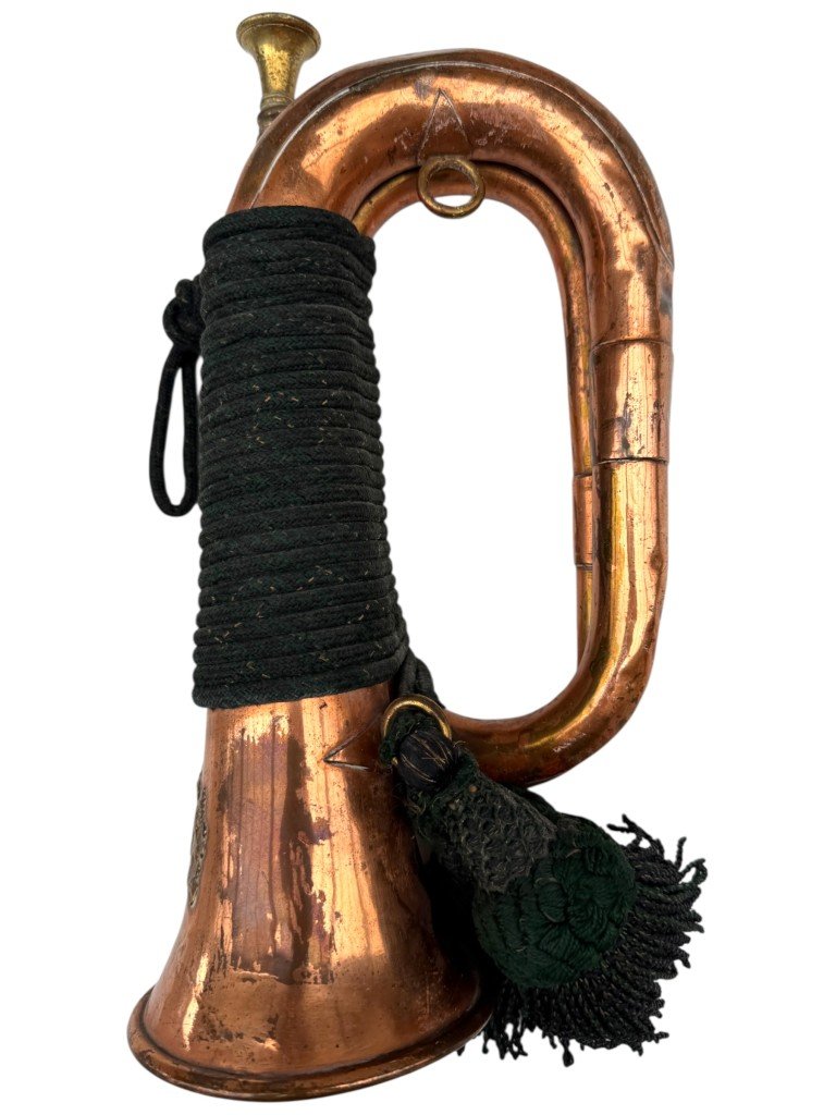 Original Pre 1940 Dutch army bugle — image 5
