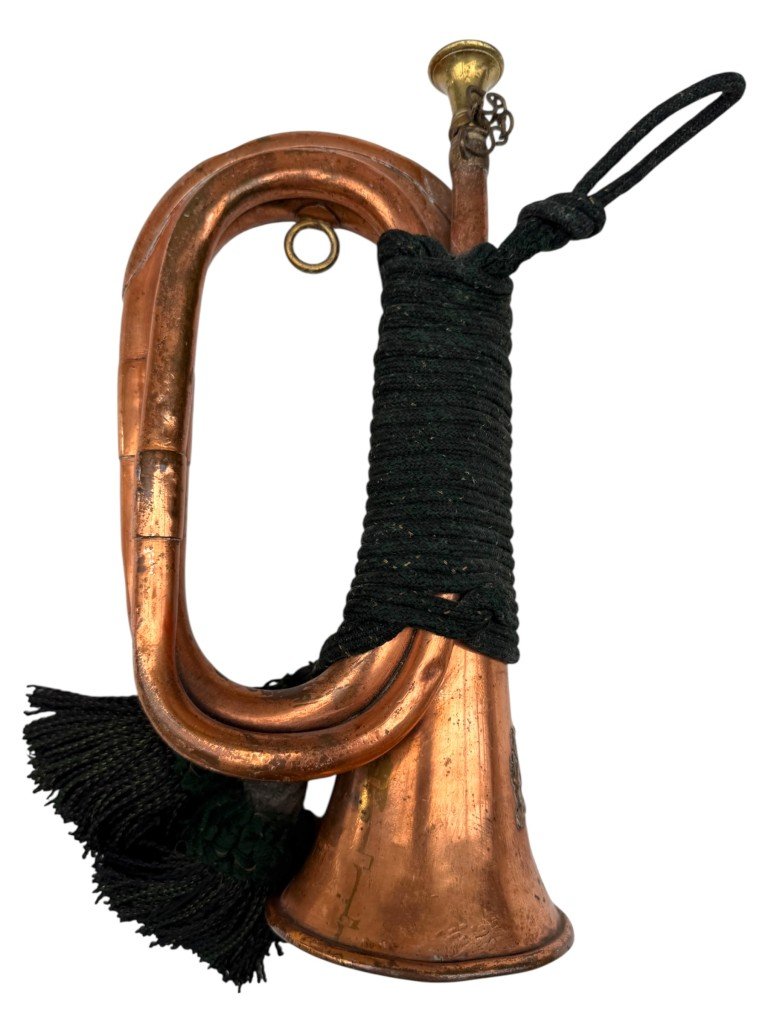 Original Pre 1940 Dutch army bugle — image 6