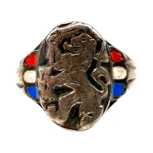 Original WWII Dutch silver liberation ring