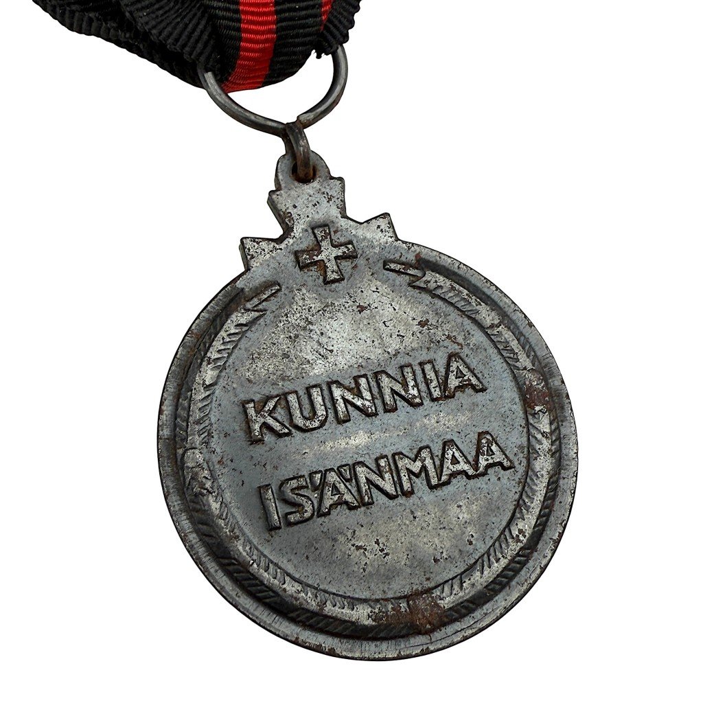 Original WWII Finnish Home Guard 'Kotijoukot' winter war medal — image 4
