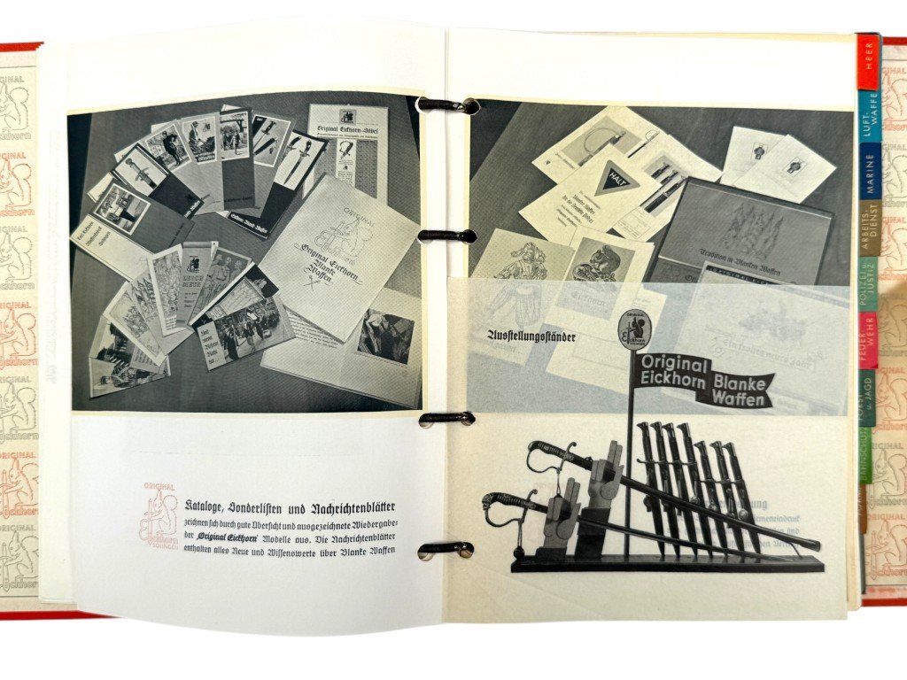 Original WWII German Eickhorn Kundendienst service binder — image 12