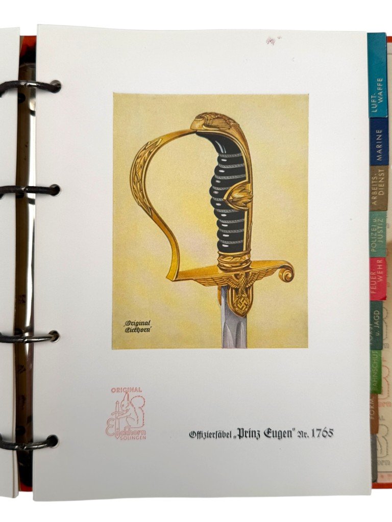 Original WWII German Eickhorn Kundendienst service binder — image 13