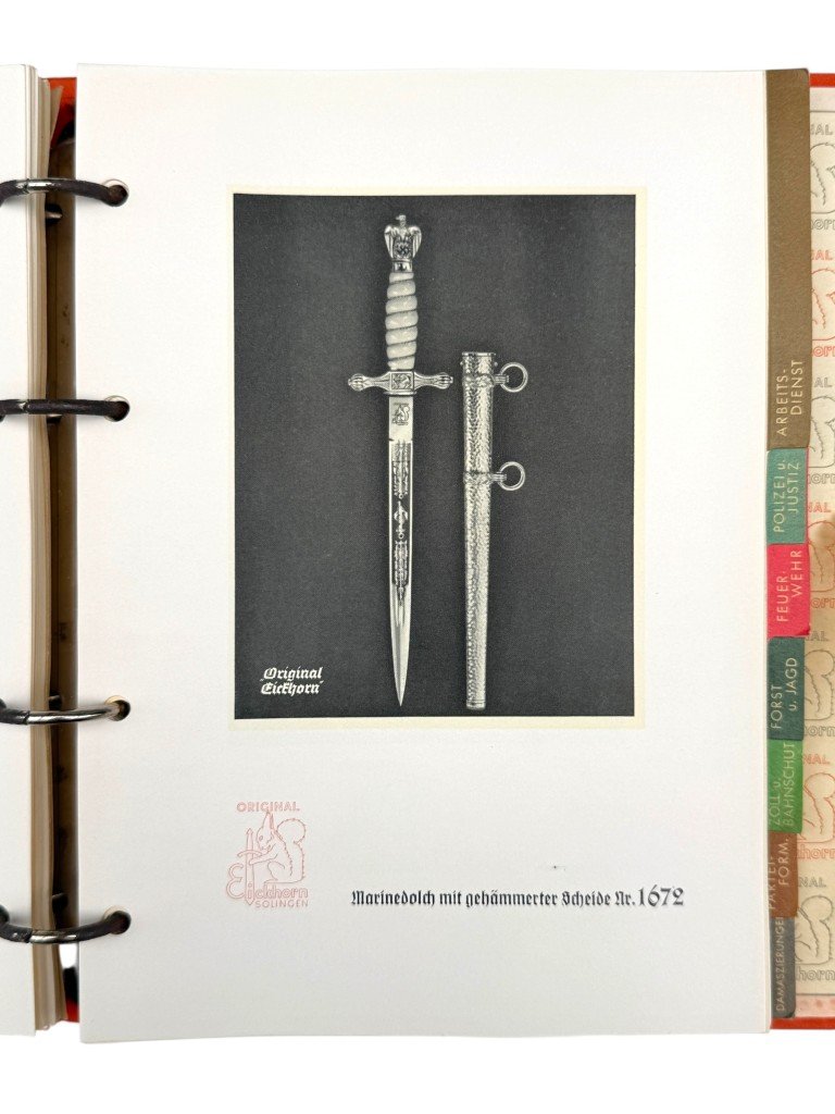 Original WWII German Eickhorn Kundendienst service binder — image 16