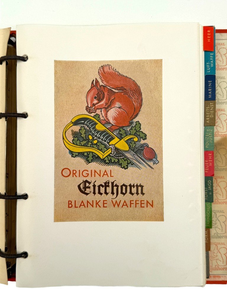 Original WWII German Eickhorn Kundendienst service binder — image 6