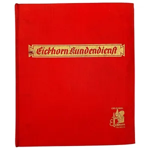 Original WWII German Eickhorn Kundendienst service binder