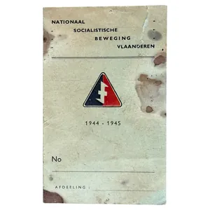 Original WWII Flemish NSBV (Nationaal-Socialistische Beweging Vlaanderen) ID card