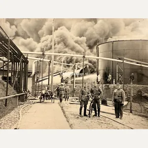 Original WWII German photo destroyed Matex in Vlaardingen