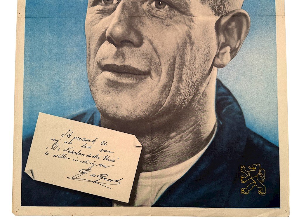Original WWII Nederlandsche Unie poster — image 3