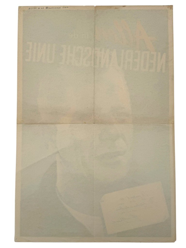 Original WWII Nederlandsche Unie poster — image 4