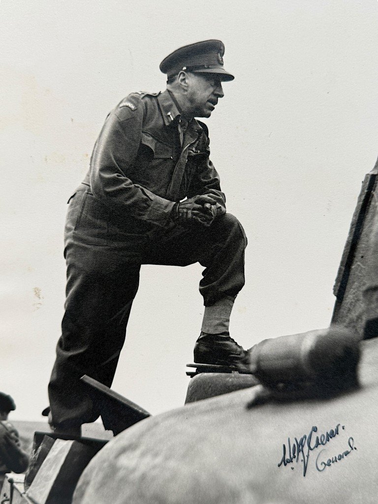 Original WWII Canadian photo with autograph of General Harry Crerar — image 2