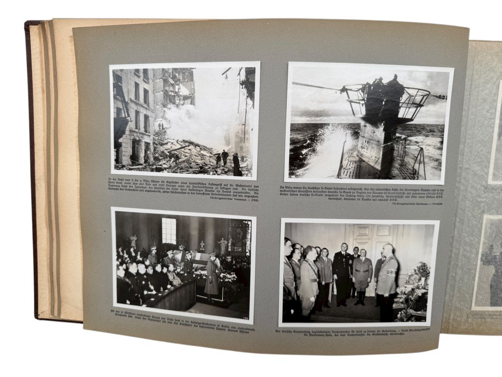 Original WWII German large album 'Grossdeutschland im Weltgeschehen' 1942 — image 16