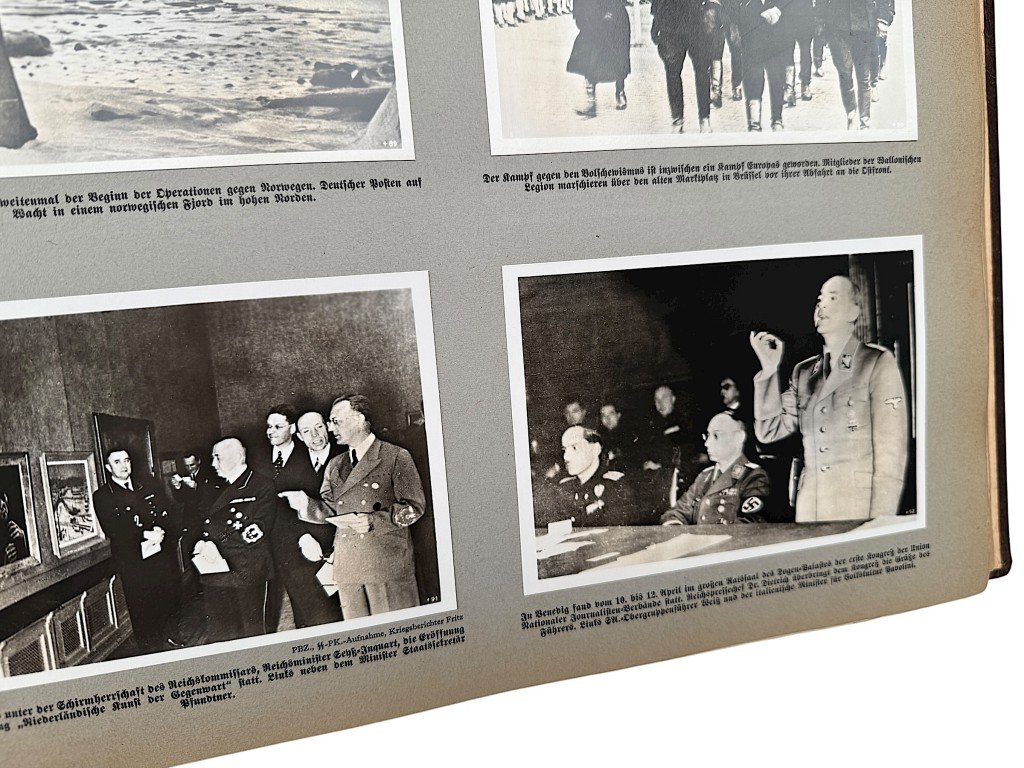 Original WWII German large album 'Grossdeutschland im Weltgeschehen' 1942 — image 19
