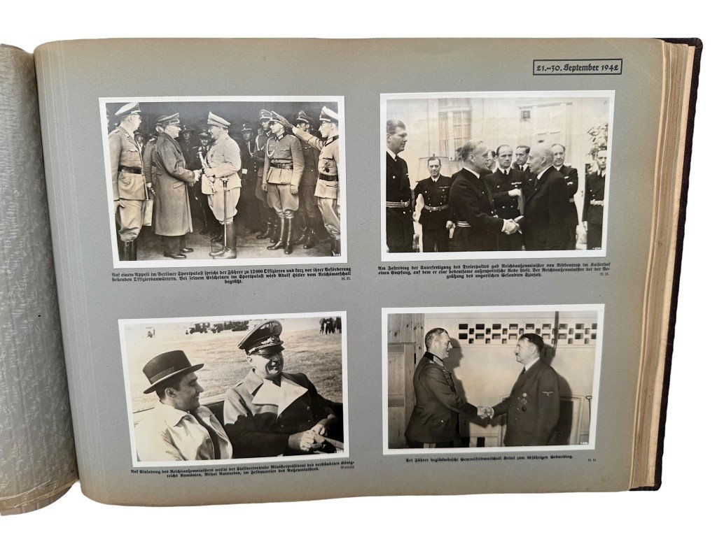 Original WWII German large album 'Grossdeutschland im Weltgeschehen' 1942 — image 21